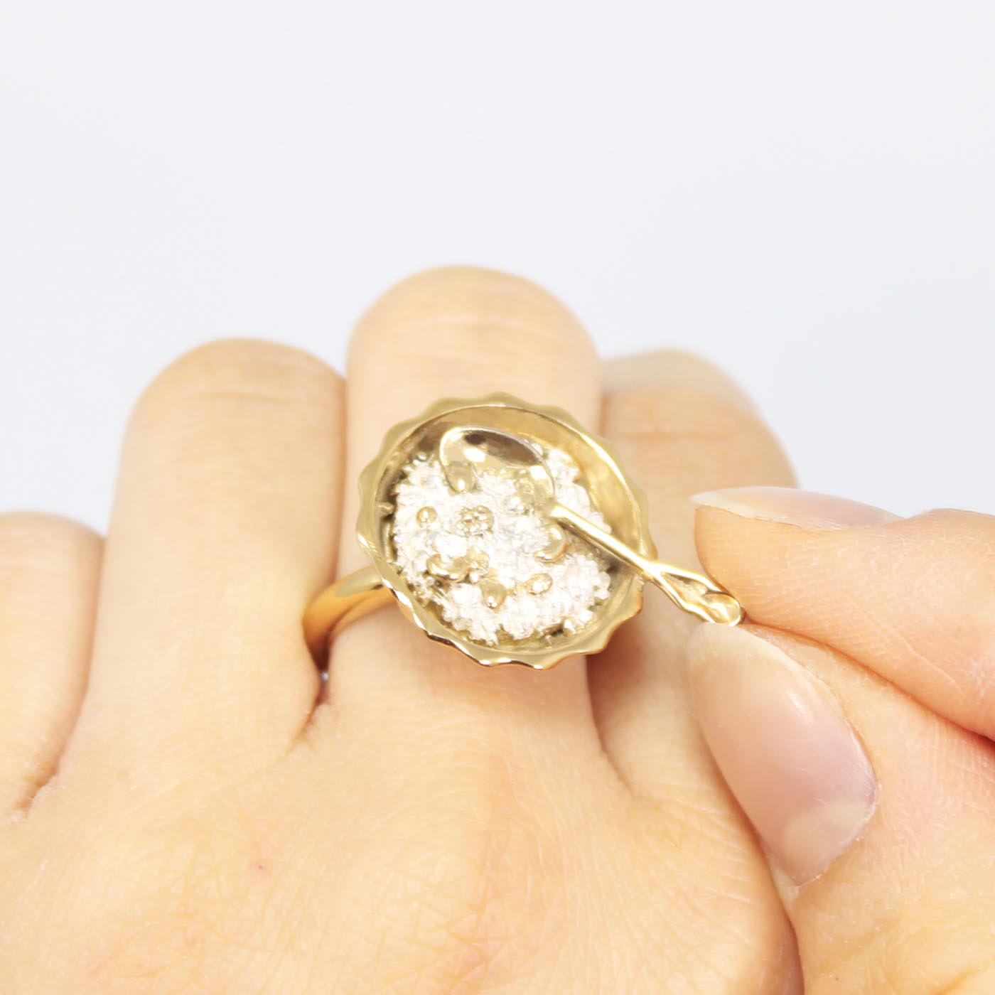 Museli Ring in 24ct Gold-Plated Sterling Silver